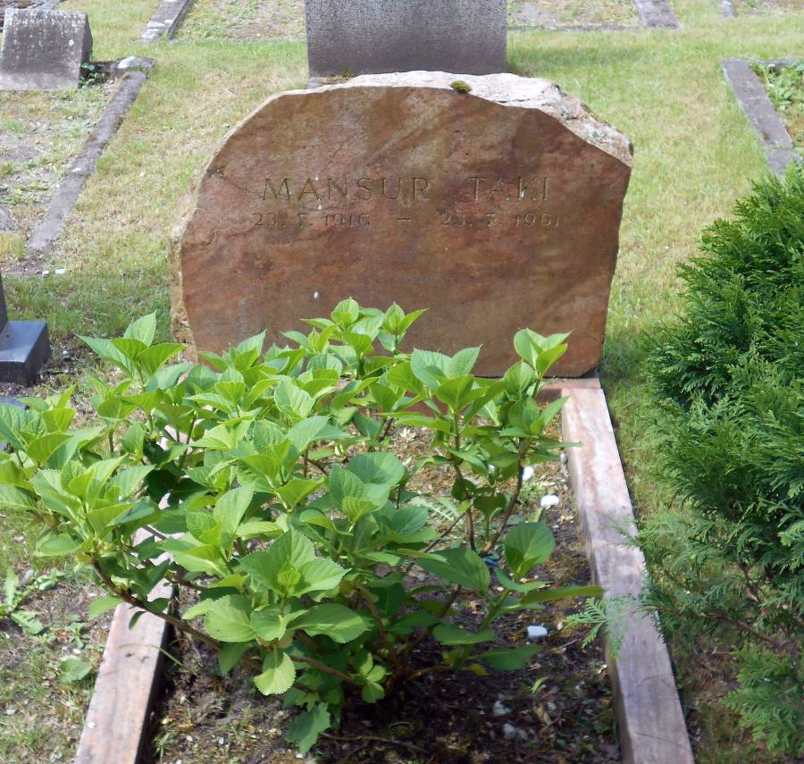 Grabstein Tağızadəs auf dem Türkischen Friedhof in Berlin. Quelle: Foto des...