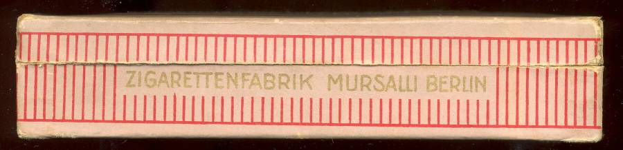 Mursalli-Zigarettenschachtel, Seitenansicht. Quelle: Sammlung Hubert... Mursalli-Zigarettenschachtel, Seitenansicht. Quelle: Sammlung Hubert...