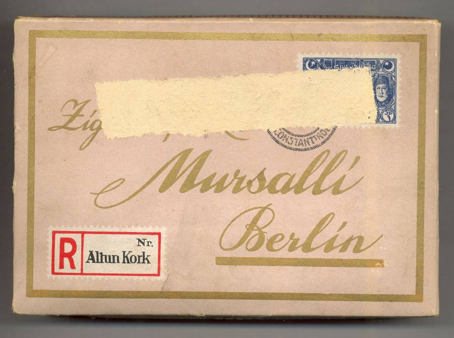 Mursalli-Zigarettenschachtel, Vorderseite. Quelle: Sammlung Hubert Klostermeier Mursalli-Zigarettenschachtel, Vorderseite. Quelle: Sammlung Hubert Klostermeier